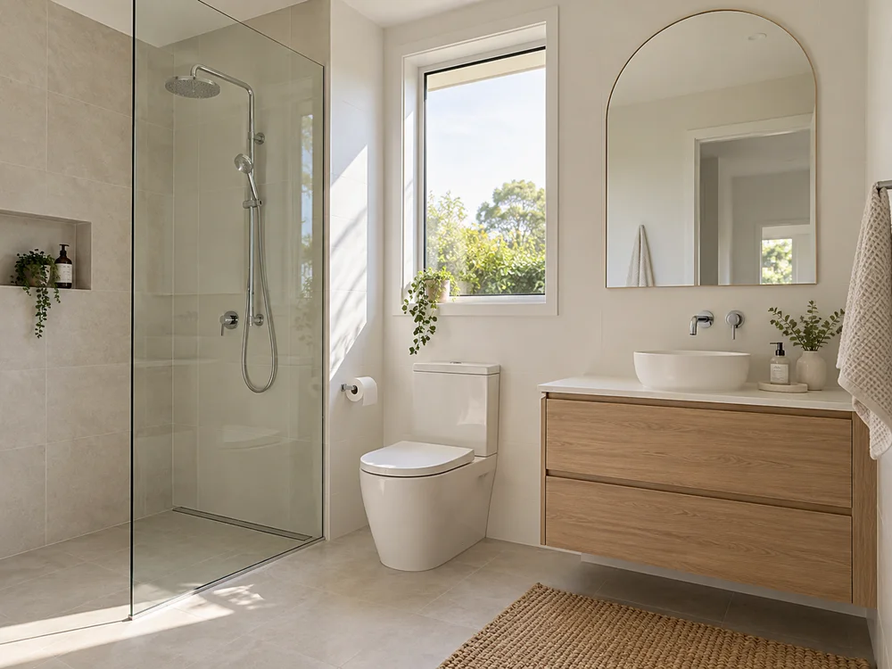 Shower and vanity design inspiration